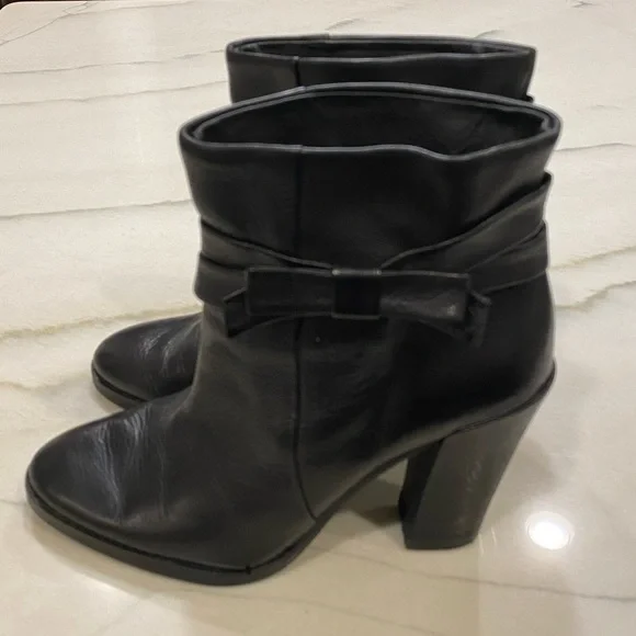Kate Spade Boots Size 9 Black Leather - Picture 13 of 14